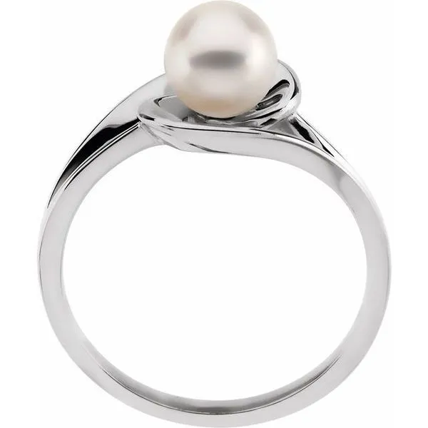 Pearl Interlocking Ring Image 2 Comstock Jewelers Edmonds, WA