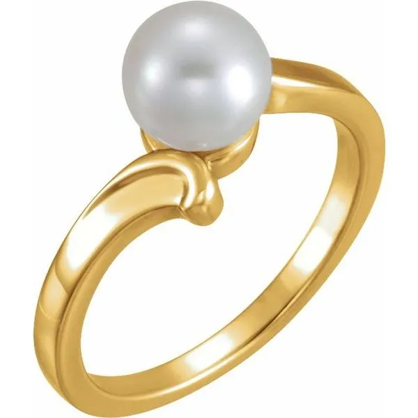 Pearl Bypass Ring James Wolf Jewelers Mason, OH