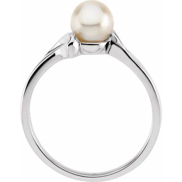Pearl Bypass Ring Image 2 M. J. Thomas Jewelers, Ltd. Stratford, CT