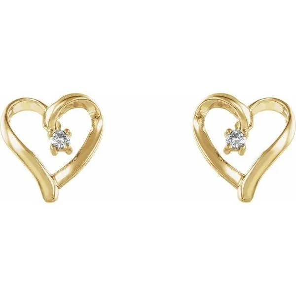 Heart Earrings Image 2 James Wolf Jewelers Mason, OH