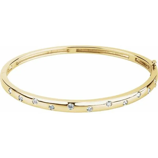 Accented Hinged Bangle Bracelet Milan's Jewelry Inc Sarasota, FL