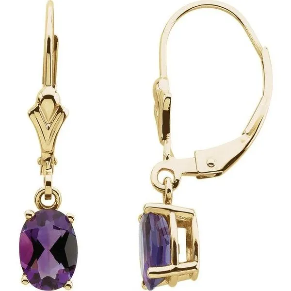 Oval 4-Prong Earrings John E. Koller Jewelry Designs owasso, OK