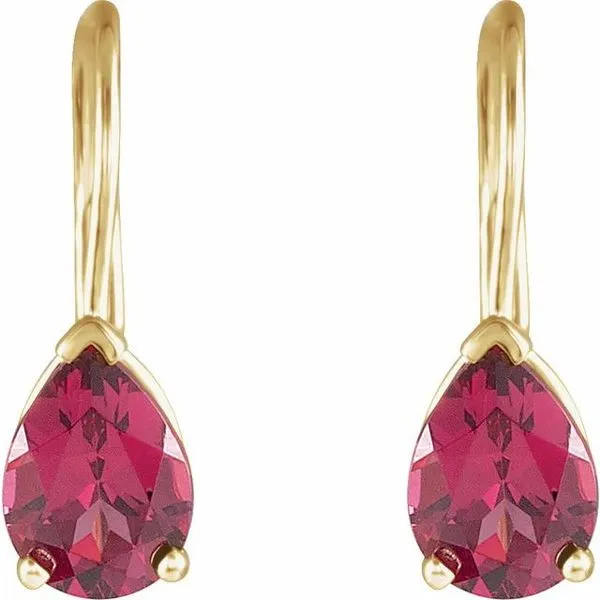 Pear V-End Earrings Image 2 Milan's Jewelry Inc Sarasota, FL