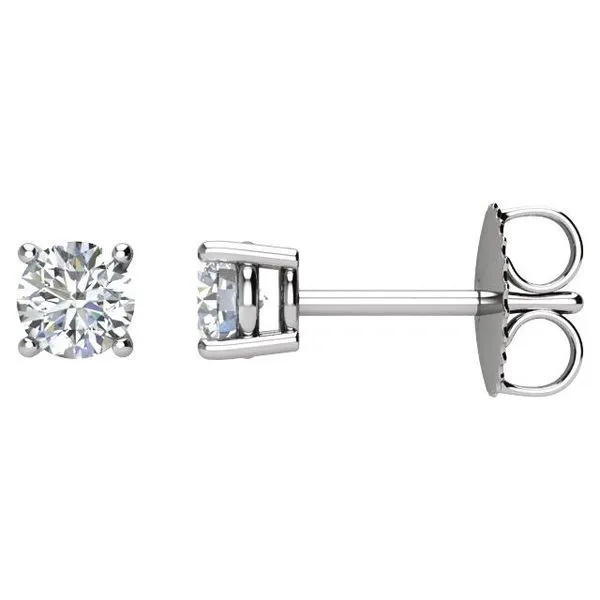 Round 4-Prong Stud Earrings Henry B. Ball Jewelers Canton, OH