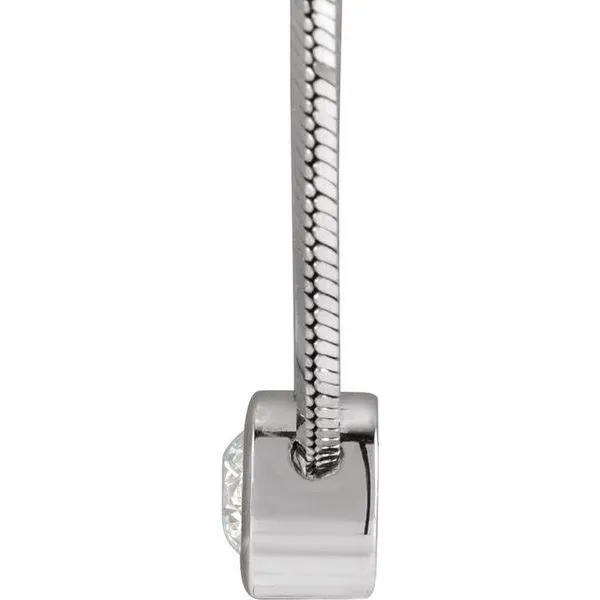 Solitaire Necklace Image 2 James Wolf Jewelers Mason, OH