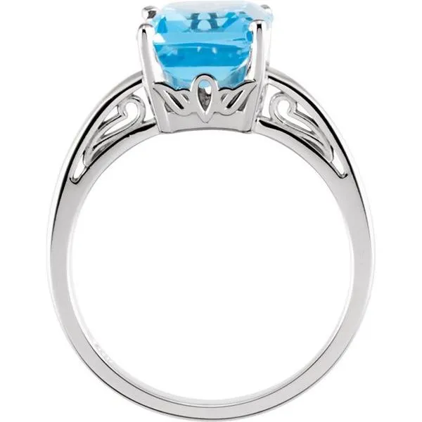 Scroll Setting® Solitaire Ring Image 2 Henry B. Ball Jewelers Canton, OH