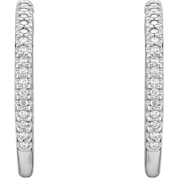 Inside-Outside Hinged Hoop Earrings Image 3 Comstock Jewelers Edmonds, WA