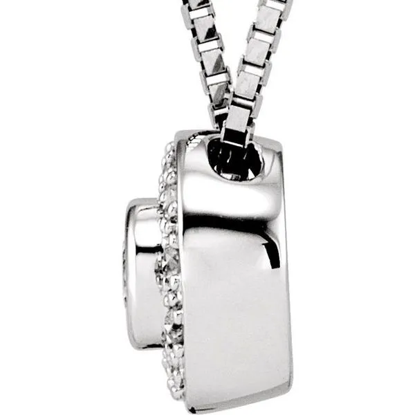 Halo-Style Necklace Image 2 James Wolf Jewelers Mason, OH