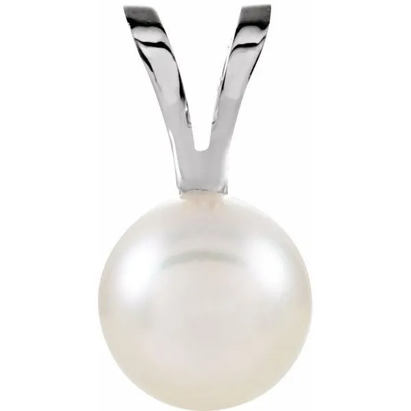 Solitaire Pearl Pendant Diny's Jewelers Middleton, WI