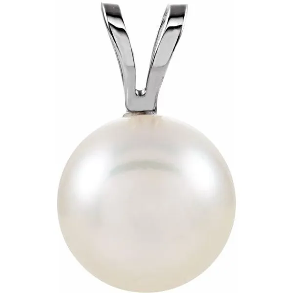 Solitaire Pearl Pendant Delfine's Jewelry Charleston, WV