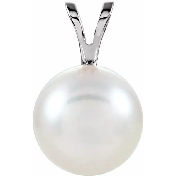 Solitaire Pearl Pendant Henry B. Ball Jewelers Canton, OH