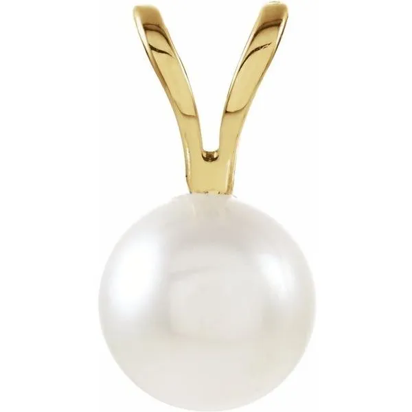 Solitaire Pearl Pendant Delfine's Jewelry Charleston, WV