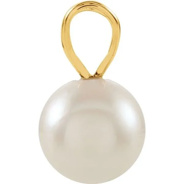 Solitaire Pearl Pendant Image 2 Long Jewelers Chesapeake, VA