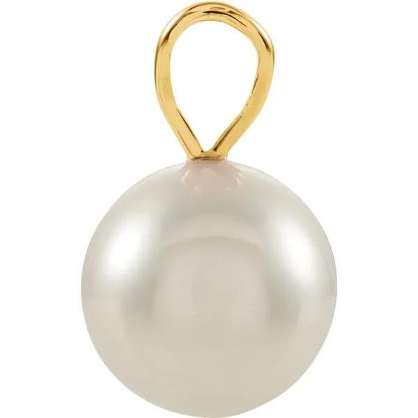 Solitaire Pearl Pendant Image 2 Henry B. Ball Jewelers Canton, OH