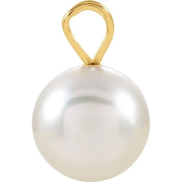 Solitaire Pearl Pendant Image 2 Henry B. Ball Jewelers Canton, OH