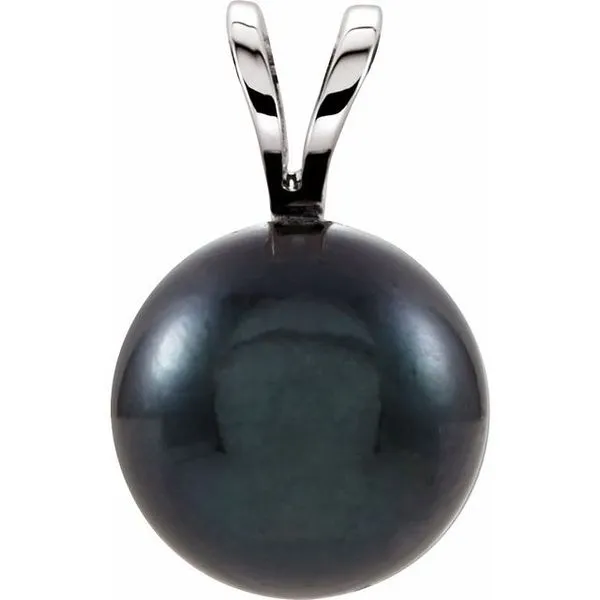 Solitaire Pearl Pendant James Wolf Jewelers Mason, OH