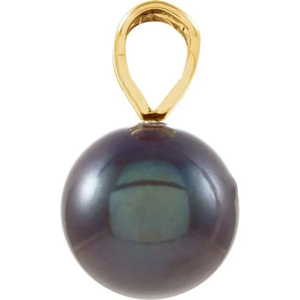 Solitaire Pearl Pendant Image 2 Moseley Diamond Showcase Inc Lexington, SC