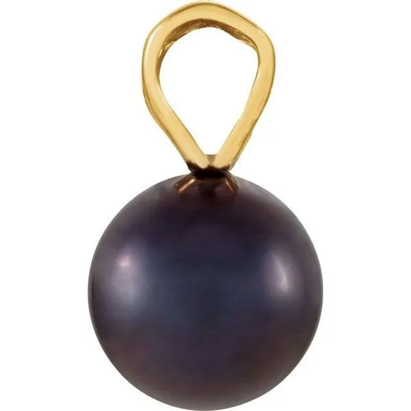 Solitaire Pearl Pendant Image 2 Long Jewelers Chesapeake, VA