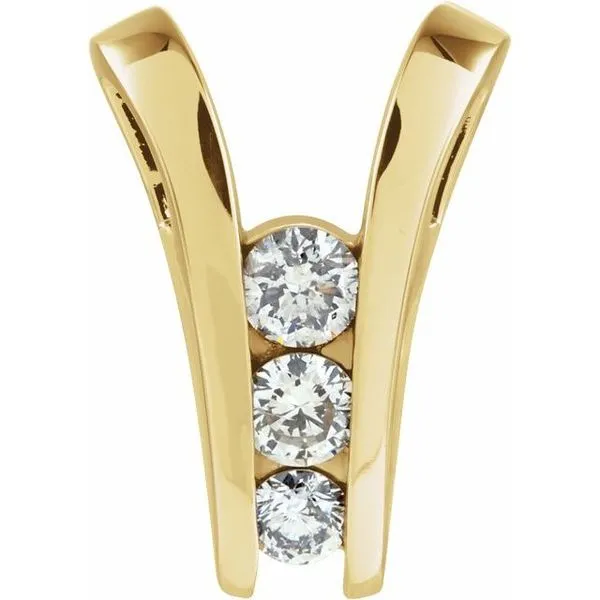 Three-Stone Slide Pendant James Wolf Jewelers Mason, OH