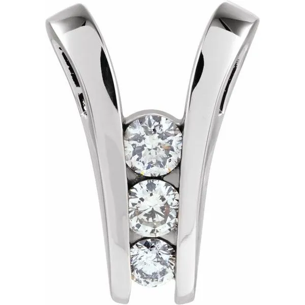 Three-Stone Slide Pendant Henry B. Ball Jewelers Canton, OH