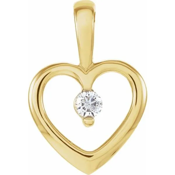 Accented Heart Pendant Henry B. Ball Jewelers Canton, OH