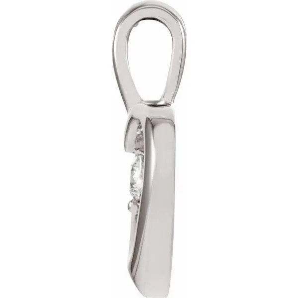 Accented Heart Pendant Image 2 James Wolf Jewelers Mason, OH