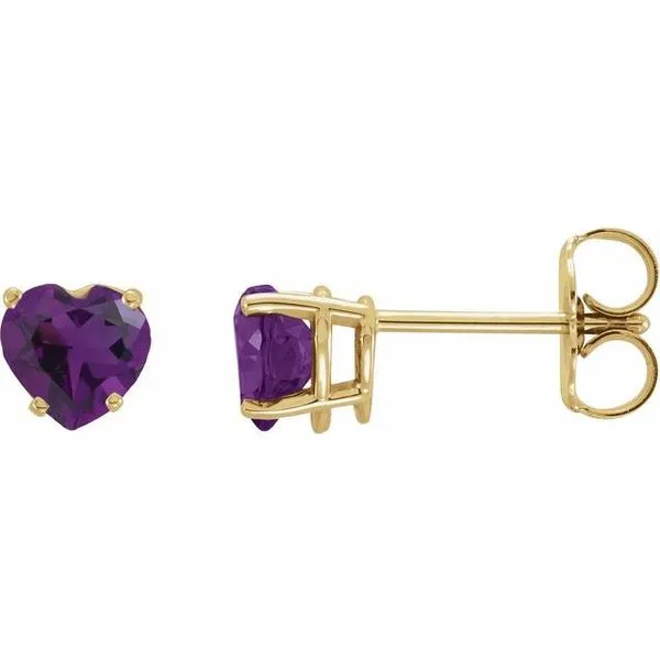 Heart 4-Prong Stud Earrings Henry B. Ball Jewelers Canton, OH