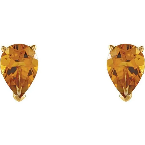 Pear 3-Prong Scroll Setting® Stud Earring Image 2 Spath Jewelers Bartow, FL