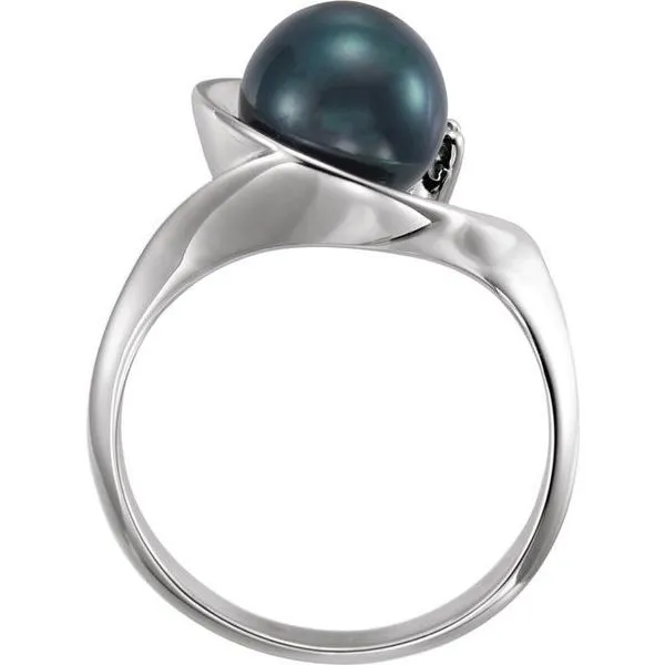 Accented Pearl Ring Image 2 Henry B. Ball Jewelers Canton, OH