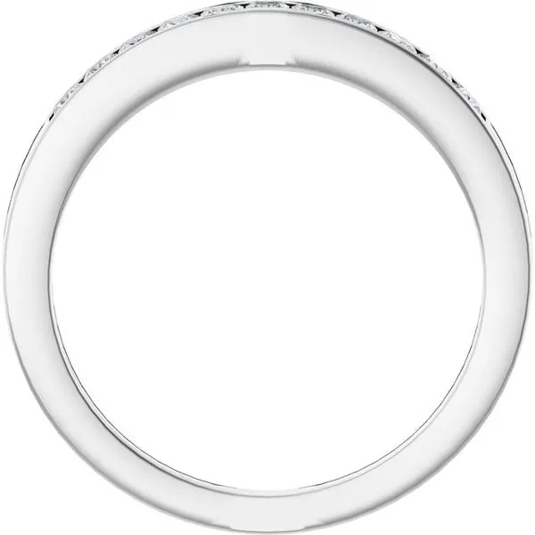 Channel-Set Anniversary Band Image 2 L & L jewelers Scarborough, ME