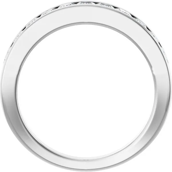 Channel-Set Tapered Anniversary Band Image 2 Allain's Jewelry New Iberia, LA