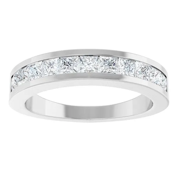 Channel-Set Tapered Anniversary Band Image 3 Allain's Jewelry New Iberia, LA