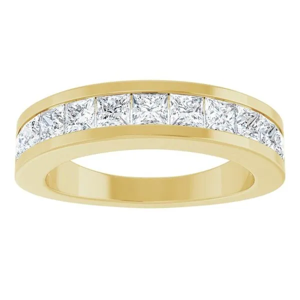 Channel-Set Tapered Anniversary Band Image 3 Allain's Jewelry New Iberia, LA