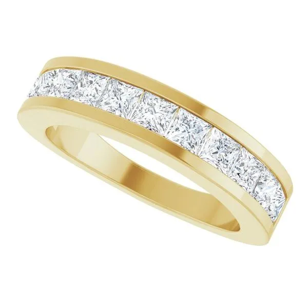 Channel-Set Tapered Anniversary Band Image 5 Allain's Jewelry New Iberia, LA