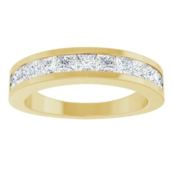 Channel-Set Tapered Anniversary Band Image 3 Allain's Jewelry New Iberia, LA