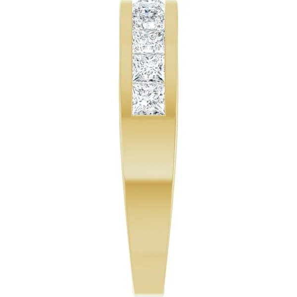 Channel-Set Tapered Anniversary Band Image 4 Allain's Jewelry New Iberia, LA