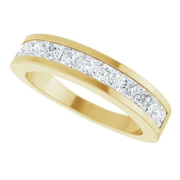 Channel-Set Tapered Anniversary Band Image 5 Allain's Jewelry New Iberia, LA