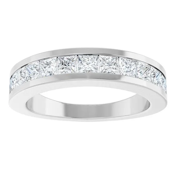 Channel-Set Tapered Anniversary Band Image 3 Allain's Jewelry New Iberia, LA