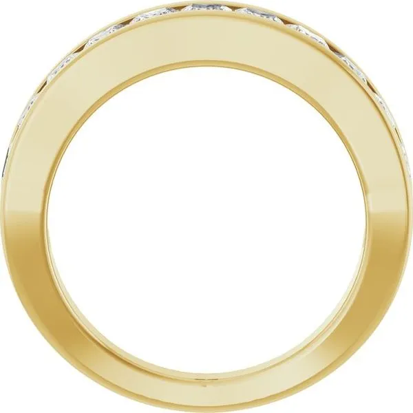 Channel-Set Tapered Anniversary Band Image 2 Quantum Qarat  Phoenix, AZ