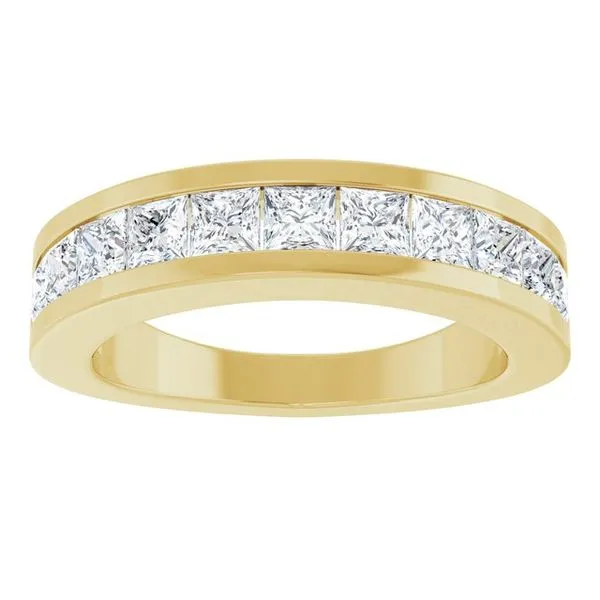 Channel-Set Tapered Anniversary Band Image 3 Allain's Jewelry New Iberia, LA