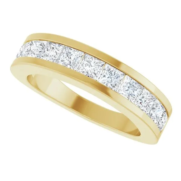 Channel-Set Tapered Anniversary Band Image 5 Allain's Jewelry New Iberia, LA