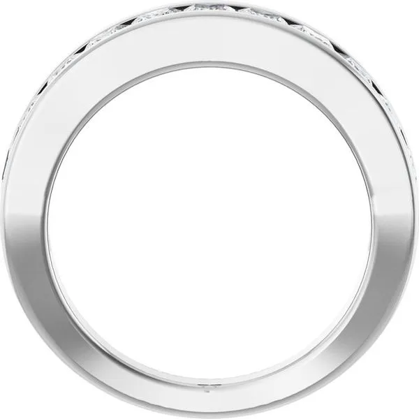 Channel-Set Tapered Anniversary Band Image 2 Allain's Jewelry New Iberia, LA