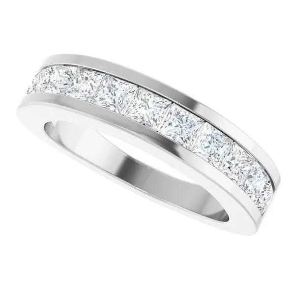 Channel-Set Tapered Anniversary Band Image 5 Allain's Jewelry New Iberia, LA