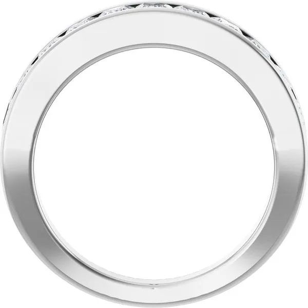 Channel-Set Tapered Anniversary Band Image 2 Allain's Jewelry New Iberia, LA