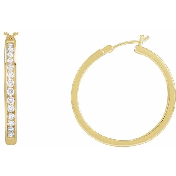 Accented Hoop Earrings Comstock Jewelers Edmonds, WA