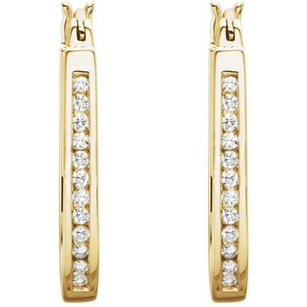 Inside-Outside Hoop Earrings Image 2 James Wolf Jewelers Mason, OH