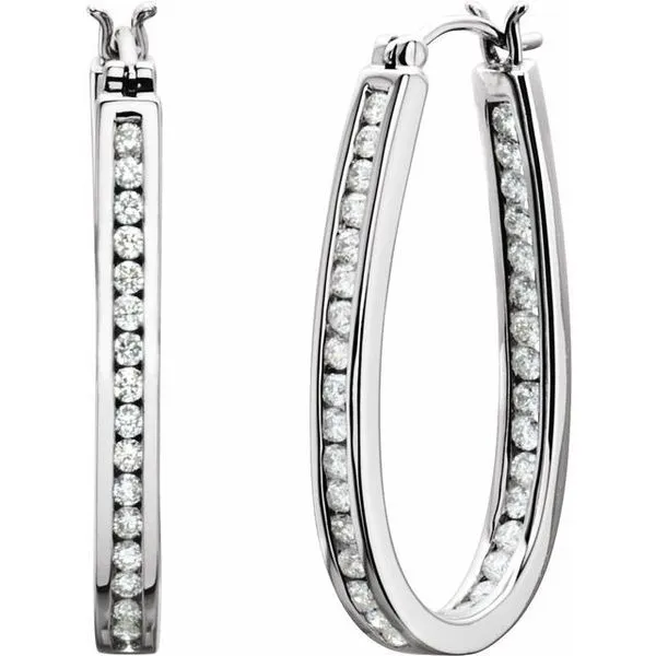 Inside-Outside Hoop Earrings James Wolf Jewelers Mason, OH