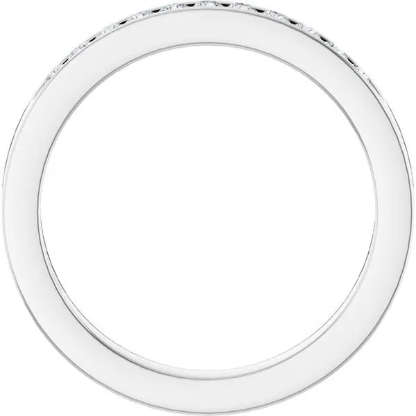 Channel-Set Eleven-Stone Anniversary Band Image 2 Allain's Jewelry New Iberia, LA