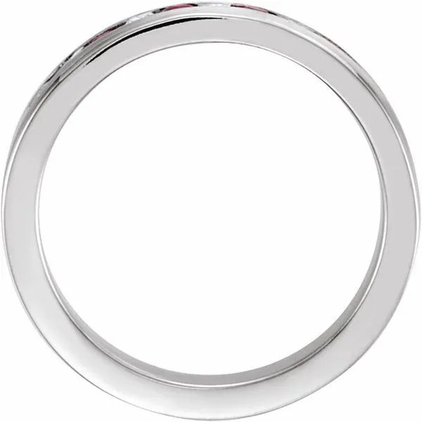 Channel-Set Eleven-Stone Anniversary Band Image 2 Allain's Jewelry New Iberia, LA