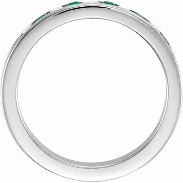 Channel-Set Eleven-Stone Anniversary Band Image 2 Allain's Jewelry New Iberia, LA